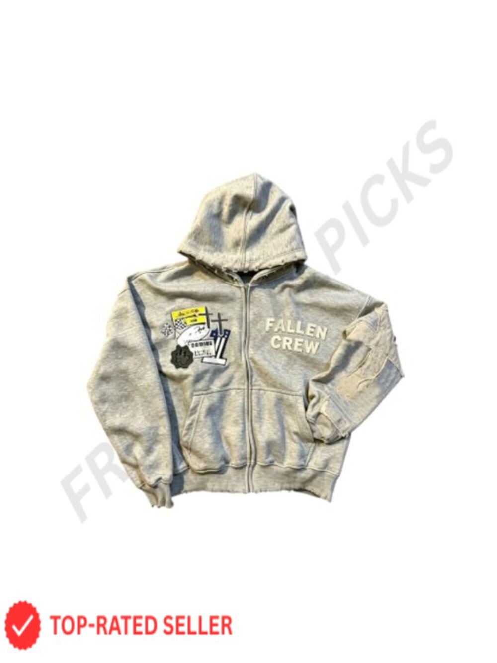 Oversized Y2K Graphic Zip Up Hoodie Gothic Streetwear Sweatshirt